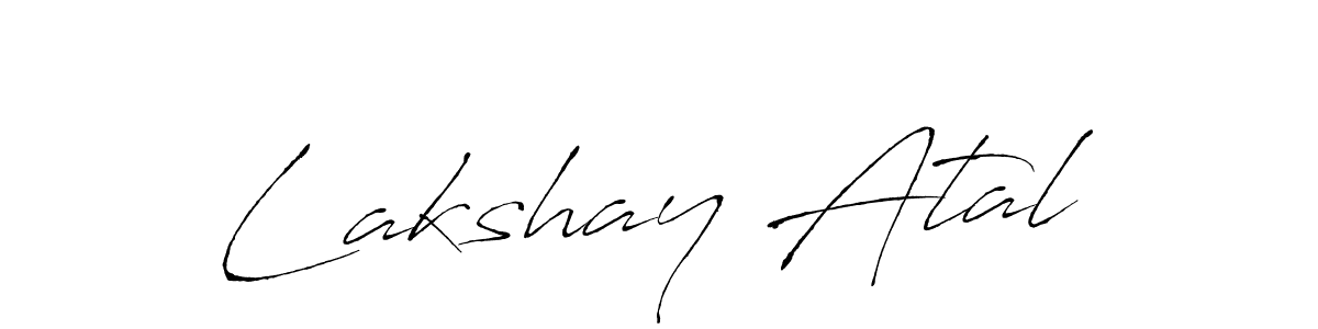 Make a beautiful signature design for name Lakshay Atal. With this signature (Antro_Vectra) style, you can create a handwritten signature for free. Lakshay Atal signature style 6 images and pictures png