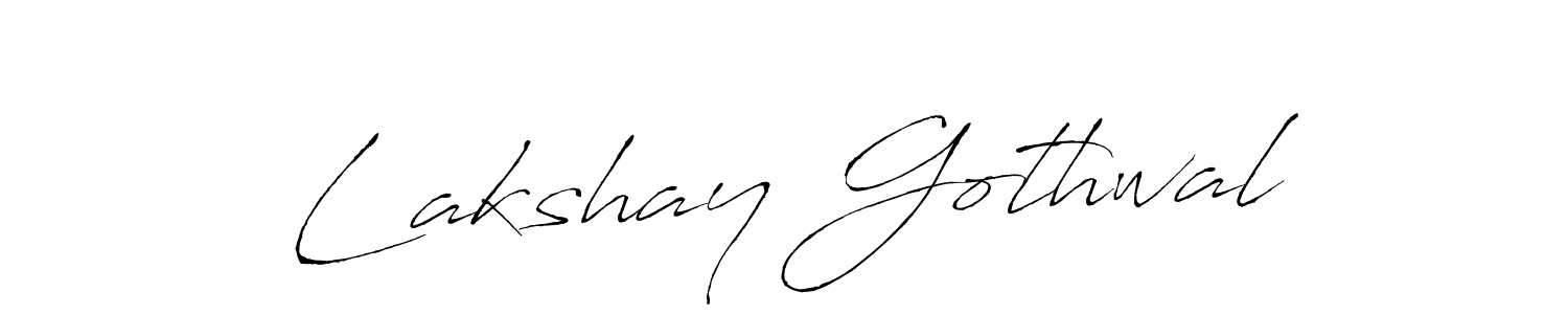 Also we have Lakshay Gothwal name is the best signature style. Create professional handwritten signature collection using Antro_Vectra autograph style. Lakshay Gothwal signature style 6 images and pictures png