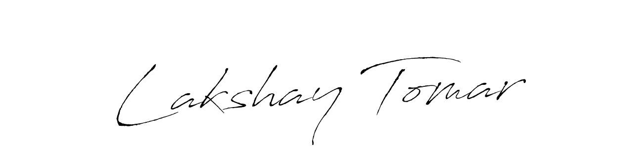 The best way (Antro_Vectra) to make a short signature is to pick only two or three words in your name. The name Lakshay Tomar include a total of six letters. For converting this name. Lakshay Tomar signature style 6 images and pictures png