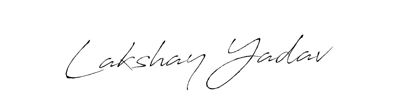 Use a signature maker to create a handwritten signature online. With this signature software, you can design (Antro_Vectra) your own signature for name Lakshay Yadav. Lakshay Yadav signature style 6 images and pictures png