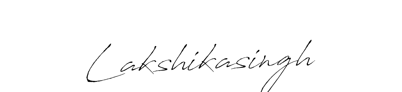 How to make Lakshikasingh signature? Antro_Vectra is a professional autograph style. Create handwritten signature for Lakshikasingh name. Lakshikasingh signature style 6 images and pictures png