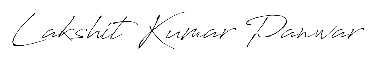 Give your name Lakshit Kumar Panwar an exquisite flair with the Antro_Vectra script font. Ideal for contracts, resumes, and formal letterheads. Lakshit Kumar Panwar signature style 6 images and pictures png