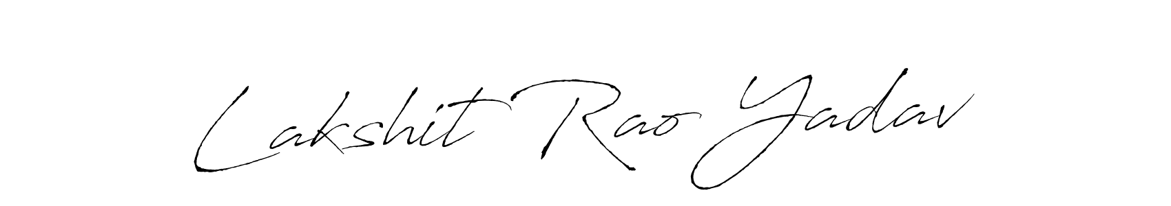 Make a beautiful signature design for name Lakshit Rao Yadav. With this signature (Antro_Vectra) style, you can create a handwritten signature for free. Lakshit Rao Yadav signature style 6 images and pictures png