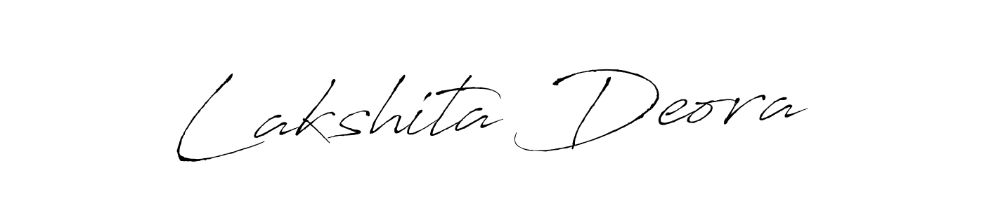 Create a beautiful signature design for name Lakshita Deora. With this signature (Antro_Vectra) fonts, you can make a handwritten signature for free. Lakshita Deora signature style 6 images and pictures png