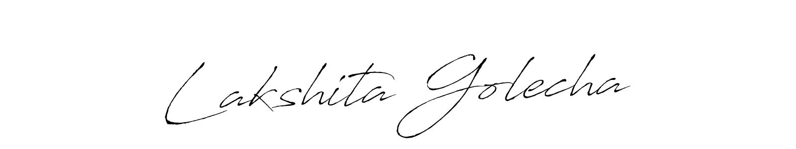 How to make Lakshita Golecha signature? Antro_Vectra is a professional autograph style. Create handwritten signature for Lakshita Golecha name. Lakshita Golecha signature style 6 images and pictures png
