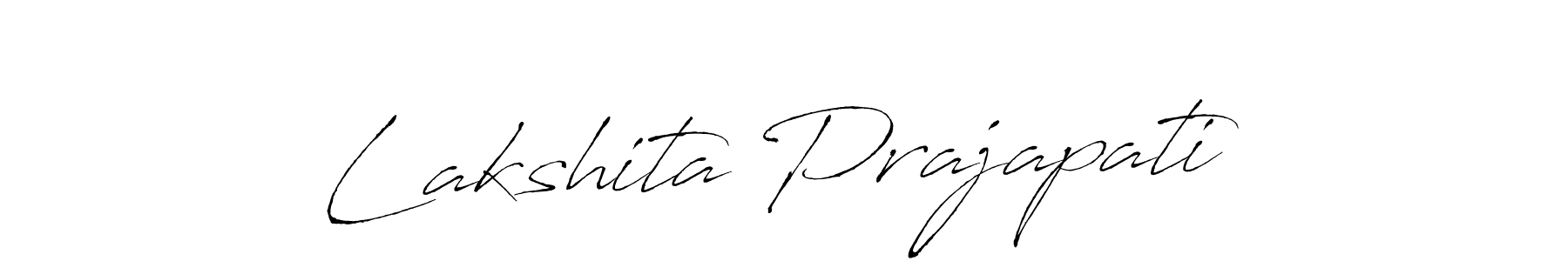 Design your own signature with our free online signature maker. With this signature software, you can create a handwritten (Antro_Vectra) signature for name Lakshita Prajapati. Lakshita Prajapati signature style 6 images and pictures png