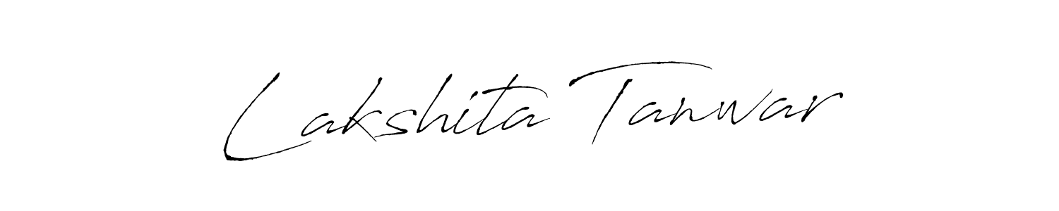 Also we have Lakshita Tanwar name is the best signature style. Create professional handwritten signature collection using Antro_Vectra autograph style. Lakshita Tanwar signature style 6 images and pictures png