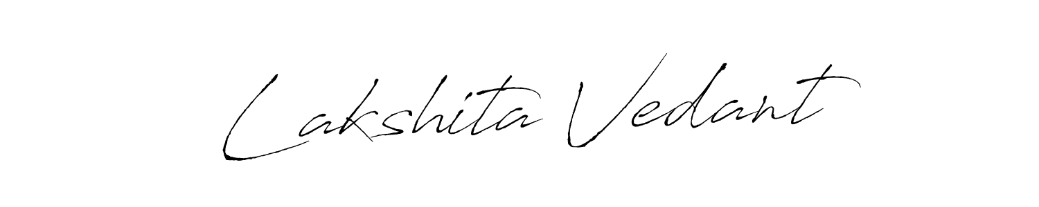 Once you've used our free online signature maker to create your best signature Antro_Vectra style, it's time to enjoy all of the benefits that Lakshita Vedant name signing documents. Lakshita Vedant signature style 6 images and pictures png