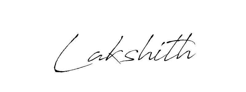 Make a beautiful signature design for name Lakshith. With this signature (Antro_Vectra) style, you can create a handwritten signature for free. Lakshith signature style 6 images and pictures png