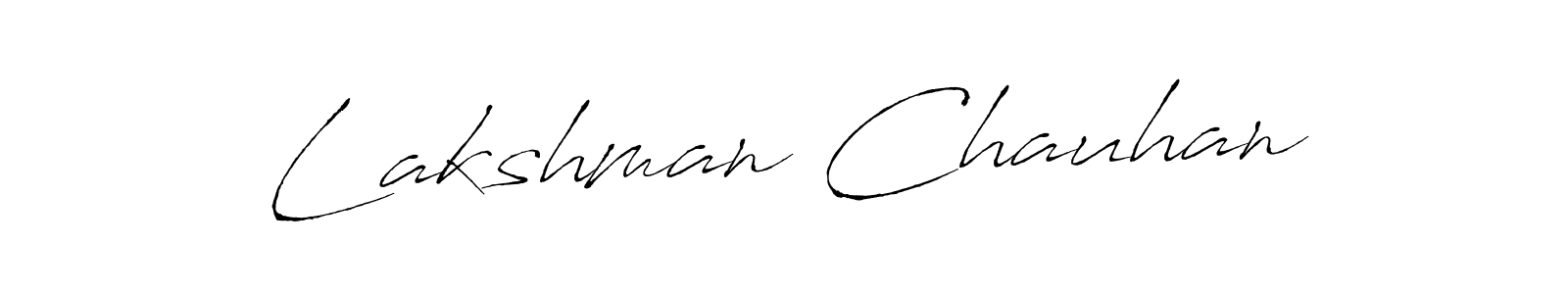 Design your own signature with our free online signature maker. With this signature software, you can create a handwritten (Antro_Vectra) signature for name Lakshman Chauhan. Lakshman Chauhan signature style 6 images and pictures png
