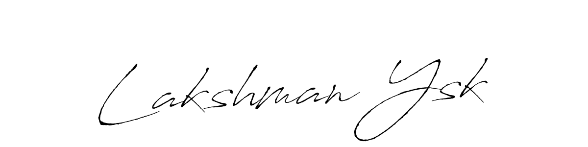 Also we have Lakshman Ysk name is the best signature style. Create professional handwritten signature collection using Antro_Vectra autograph style. Lakshman Ysk signature style 6 images and pictures png