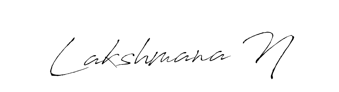 How to make Lakshmana N signature? Antro_Vectra is a professional autograph style. Create handwritten signature for Lakshmana N name. Lakshmana N signature style 6 images and pictures png