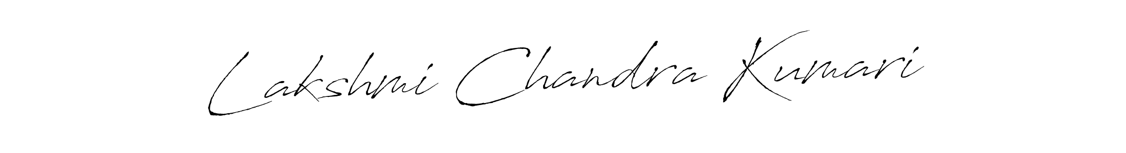 Create a beautiful signature design for name Lakshmi Chandra Kumari. With this signature (Antro_Vectra) fonts, you can make a handwritten signature for free. Lakshmi Chandra Kumari signature style 6 images and pictures png