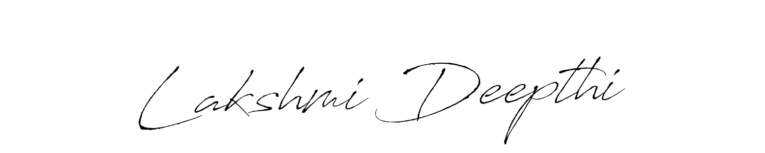 Make a beautiful signature design for name Lakshmi Deepthi. With this signature (Antro_Vectra) style, you can create a handwritten signature for free. Lakshmi Deepthi signature style 6 images and pictures png