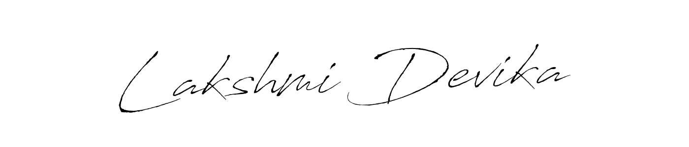 Make a beautiful signature design for name Lakshmi Devika. With this signature (Antro_Vectra) style, you can create a handwritten signature for free. Lakshmi Devika signature style 6 images and pictures png