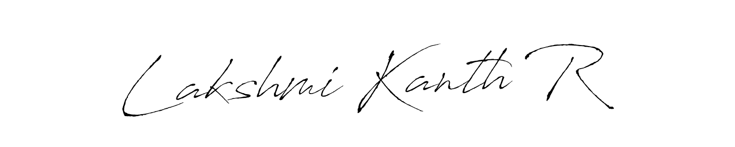 Similarly Antro_Vectra is the best handwritten signature design. Signature creator online .You can use it as an online autograph creator for name Lakshmi Kanth R. Lakshmi Kanth R signature style 6 images and pictures png