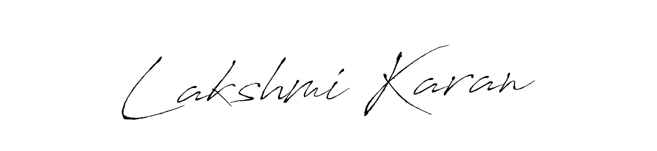 Design your own signature with our free online signature maker. With this signature software, you can create a handwritten (Antro_Vectra) signature for name Lakshmi Karan. Lakshmi Karan signature style 6 images and pictures png