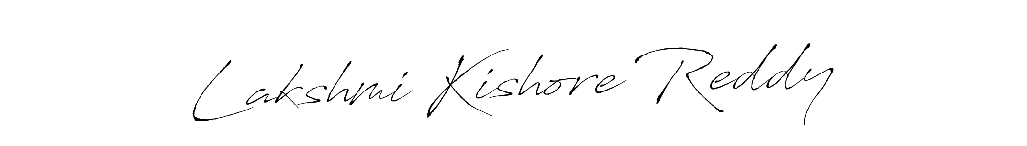 Make a beautiful signature design for name Lakshmi Kishore Reddy. With this signature (Antro_Vectra) style, you can create a handwritten signature for free. Lakshmi Kishore Reddy signature style 6 images and pictures png