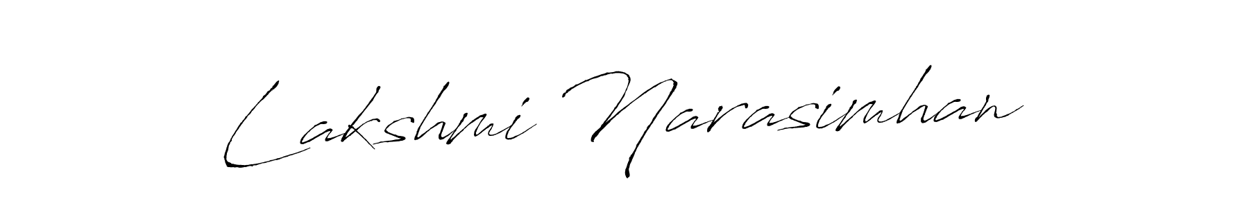 Make a beautiful signature design for name Lakshmi Narasimhan. With this signature (Antro_Vectra) style, you can create a handwritten signature for free. Lakshmi Narasimhan signature style 6 images and pictures png