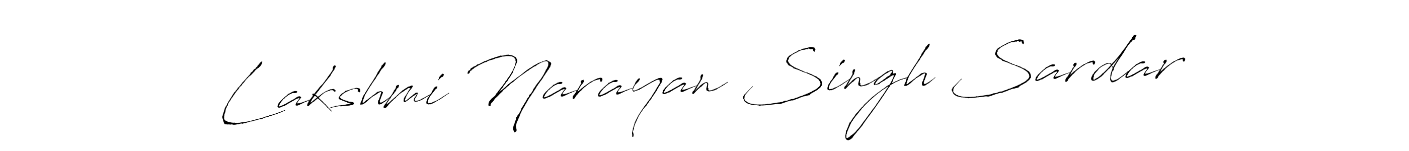 Create a beautiful signature design for name Lakshmi Narayan Singh Sardar. With this signature (Antro_Vectra) fonts, you can make a handwritten signature for free. Lakshmi Narayan Singh Sardar signature style 6 images and pictures png