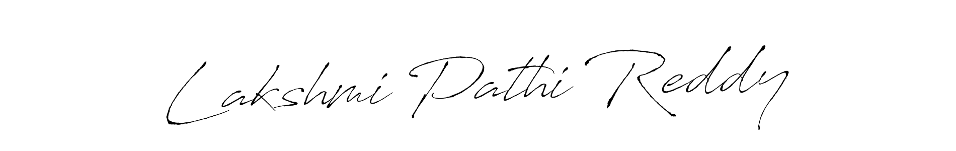 Make a beautiful signature design for name Lakshmi Pathi Reddy. With this signature (Antro_Vectra) style, you can create a handwritten signature for free. Lakshmi Pathi Reddy signature style 6 images and pictures png