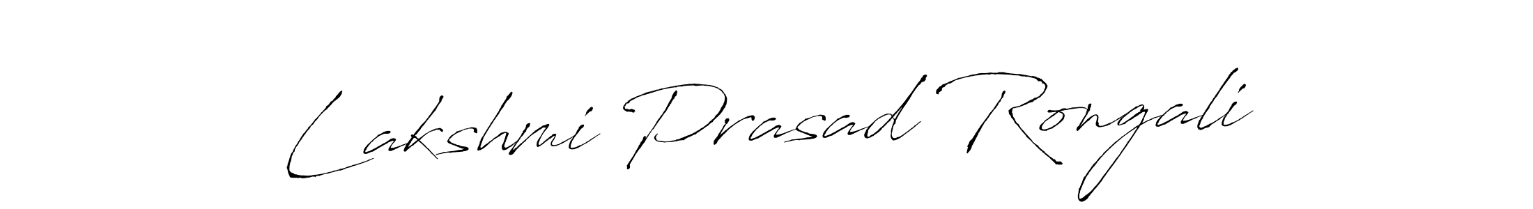 Lakshmi Prasad Rongali stylish signature style. Best Handwritten Sign (Antro_Vectra) for my name. Handwritten Signature Collection Ideas for my name Lakshmi Prasad Rongali. Lakshmi Prasad Rongali signature style 6 images and pictures png