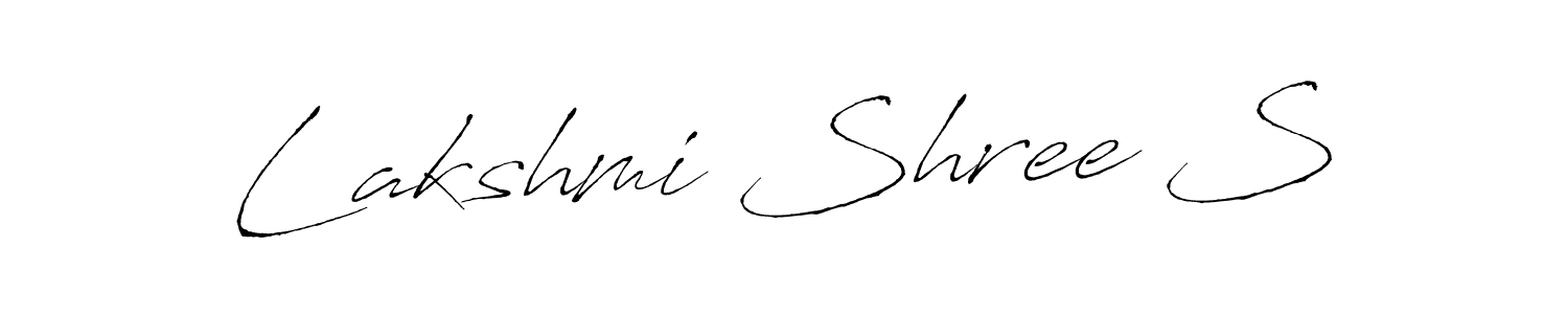 How to make Lakshmi Shree S name signature. Use Antro_Vectra style for creating short signs online. This is the latest handwritten sign. Lakshmi Shree S signature style 6 images and pictures png