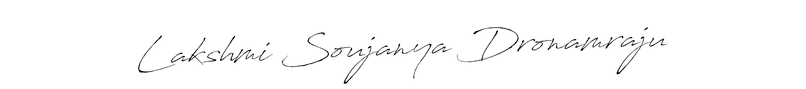 Also we have Lakshmi Soujanya Dronamraju name is the best signature style. Create professional handwritten signature collection using Antro_Vectra autograph style. Lakshmi Soujanya Dronamraju signature style 6 images and pictures png