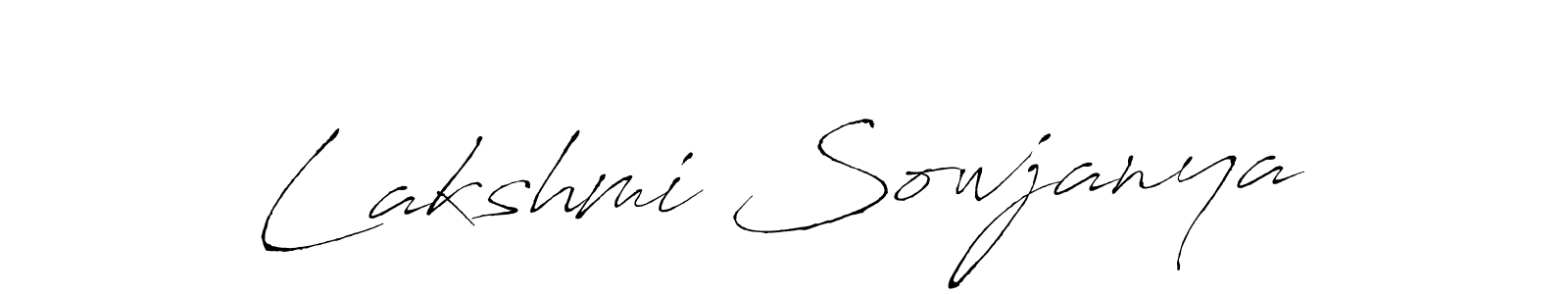 It looks lik you need a new signature style for name Lakshmi Sowjanya. Design unique handwritten (Antro_Vectra) signature with our free signature maker in just a few clicks. Lakshmi Sowjanya signature style 6 images and pictures png