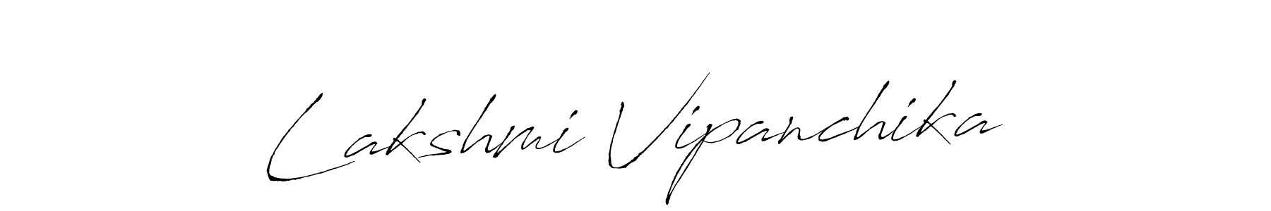 Design your own signature with our free online signature maker. With this signature software, you can create a handwritten (Antro_Vectra) signature for name Lakshmi Vipanchika. Lakshmi Vipanchika signature style 6 images and pictures png