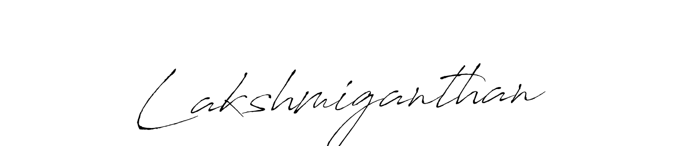 Design your own signature with our free online signature maker. With this signature software, you can create a handwritten (Antro_Vectra) signature for name Lakshmiganthan. Lakshmiganthan signature style 6 images and pictures png