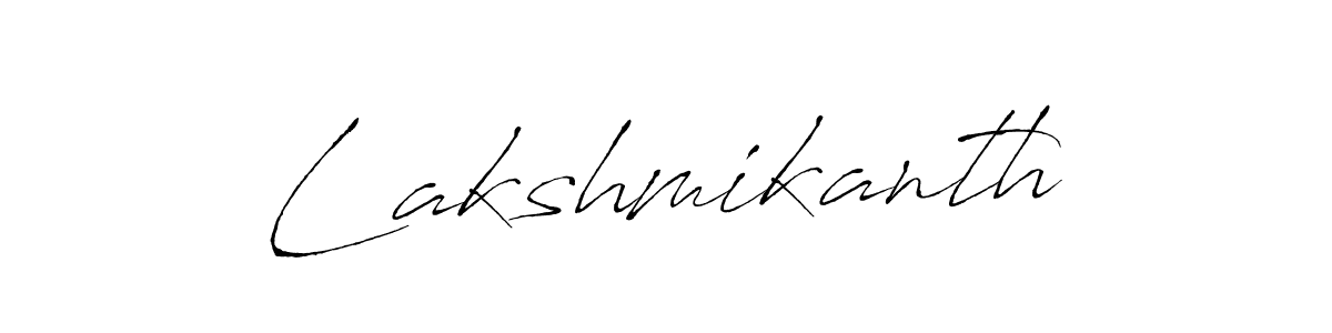 Design your own signature with our free online signature maker. With this signature software, you can create a handwritten (Antro_Vectra) signature for name Lakshmikanth. Lakshmikanth signature style 6 images and pictures png