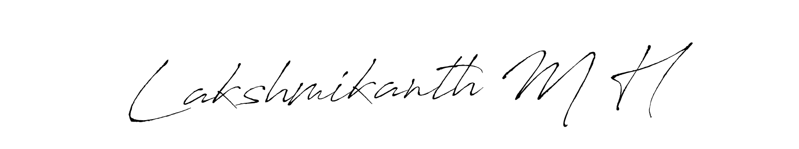 This is the best signature style for the Lakshmikanth M H name. Also you like these signature font (Antro_Vectra). Mix name signature. Lakshmikanth M H signature style 6 images and pictures png