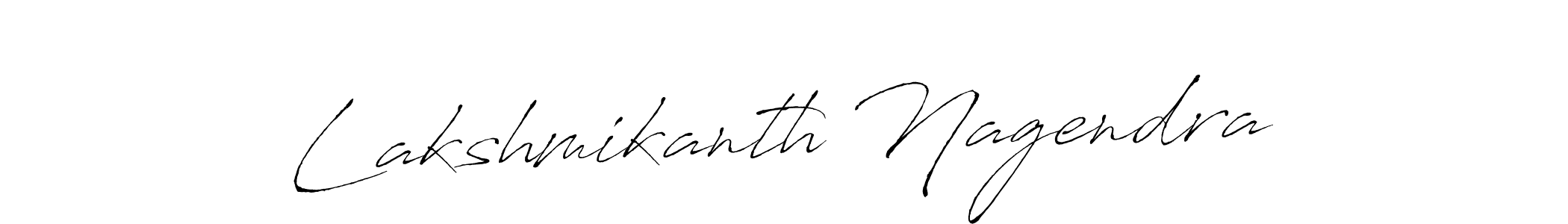 How to make Lakshmikanth Nagendra name signature. Use Antro_Vectra style for creating short signs online. This is the latest handwritten sign. Lakshmikanth Nagendra signature style 6 images and pictures png