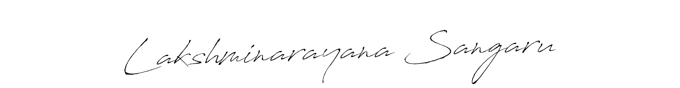 Make a short Lakshminarayana Sangaru signature style. Manage your documents anywhere anytime using Antro_Vectra. Create and add eSignatures, submit forms, share and send files easily. Lakshminarayana Sangaru signature style 6 images and pictures png