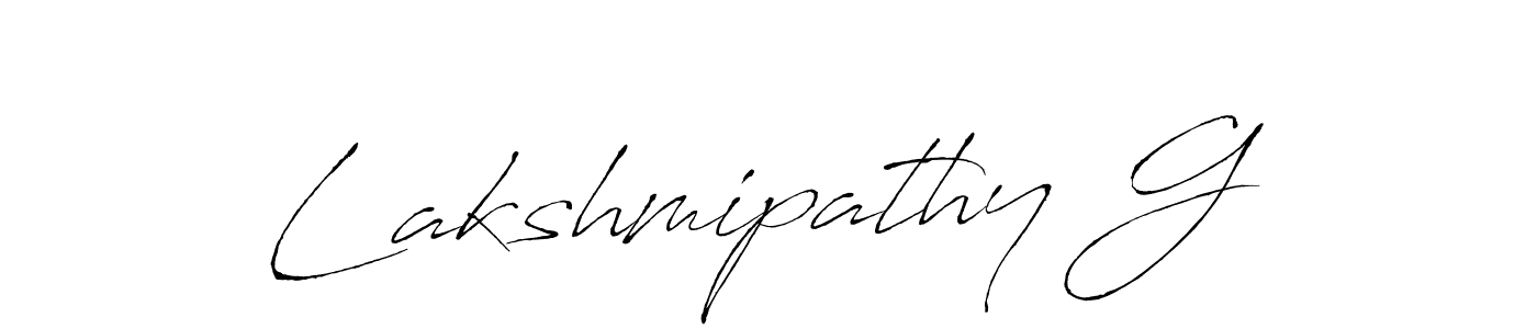 Use a signature maker to create a handwritten signature online. With this signature software, you can design (Antro_Vectra) your own signature for name Lakshmipathy G. Lakshmipathy G signature style 6 images and pictures png