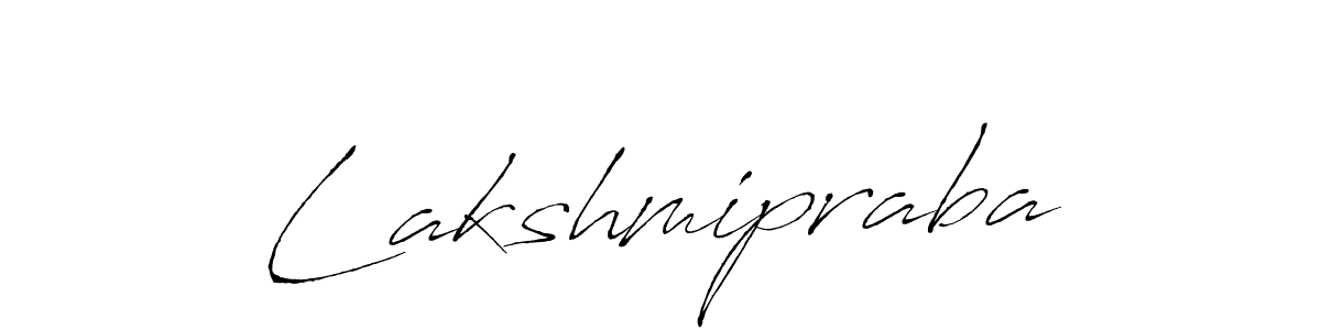 How to make Lakshmipraba signature? Antro_Vectra is a professional autograph style. Create handwritten signature for Lakshmipraba name. Lakshmipraba signature style 6 images and pictures png