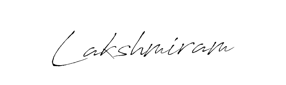 Make a beautiful signature design for name Lakshmiram. With this signature (Antro_Vectra) style, you can create a handwritten signature for free. Lakshmiram signature style 6 images and pictures png