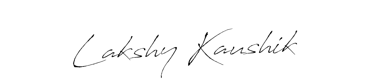 Also we have Lakshy Kaushik name is the best signature style. Create professional handwritten signature collection using Antro_Vectra autograph style. Lakshy Kaushik signature style 6 images and pictures png