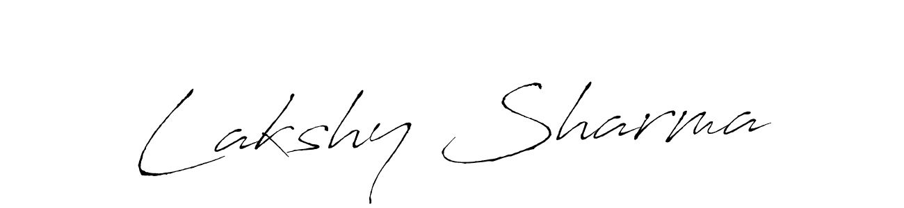 You can use this online signature creator to create a handwritten signature for the name Lakshy Sharma. This is the best online autograph maker. Lakshy Sharma signature style 6 images and pictures png