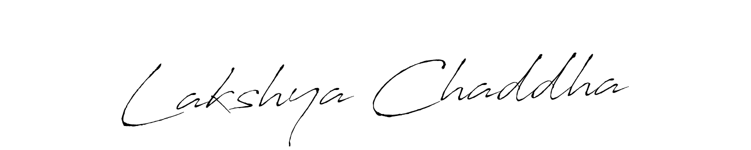 How to make Lakshya Chaddha signature? Antro_Vectra is a professional autograph style. Create handwritten signature for Lakshya Chaddha name. Lakshya Chaddha signature style 6 images and pictures png