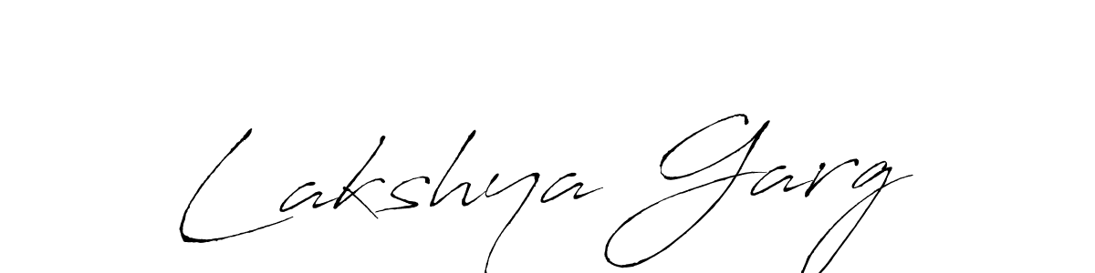 Create a beautiful signature design for name Lakshya Garg. With this signature (Antro_Vectra) fonts, you can make a handwritten signature for free. Lakshya Garg signature style 6 images and pictures png