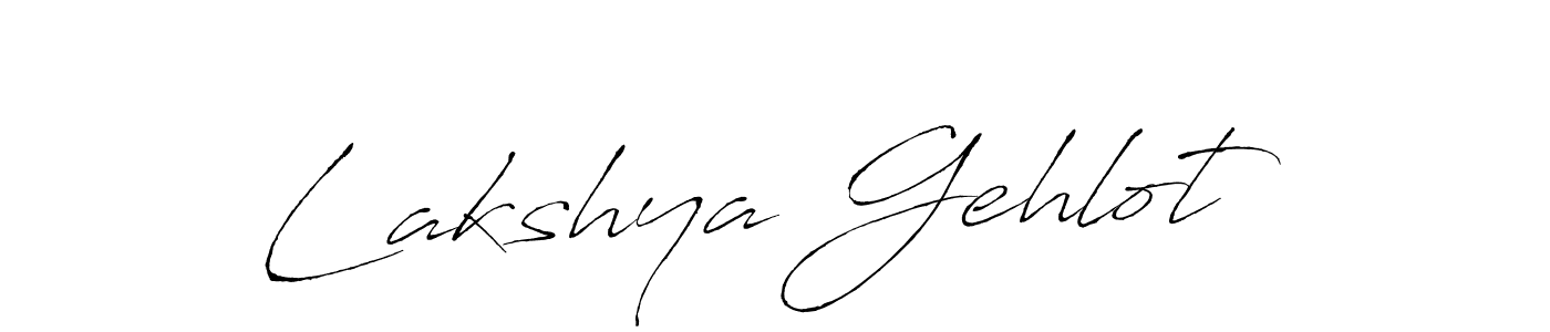 Make a beautiful signature design for name Lakshya Gehlot. With this signature (Antro_Vectra) style, you can create a handwritten signature for free. Lakshya Gehlot signature style 6 images and pictures png