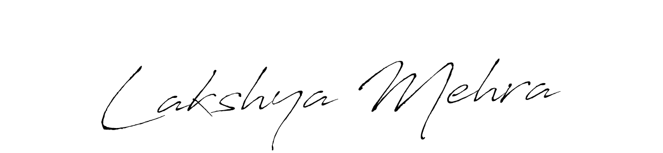 Create a beautiful signature design for name Lakshya Mehra. With this signature (Antro_Vectra) fonts, you can make a handwritten signature for free. Lakshya Mehra signature style 6 images and pictures png