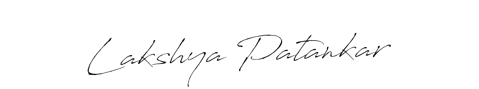 You should practise on your own different ways (Antro_Vectra) to write your name (Lakshya Patankar) in signature. don't let someone else do it for you. Lakshya Patankar signature style 6 images and pictures png