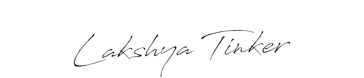 How to make Lakshya Tinker signature? Antro_Vectra is a professional autograph style. Create handwritten signature for Lakshya Tinker name. Lakshya Tinker signature style 6 images and pictures png