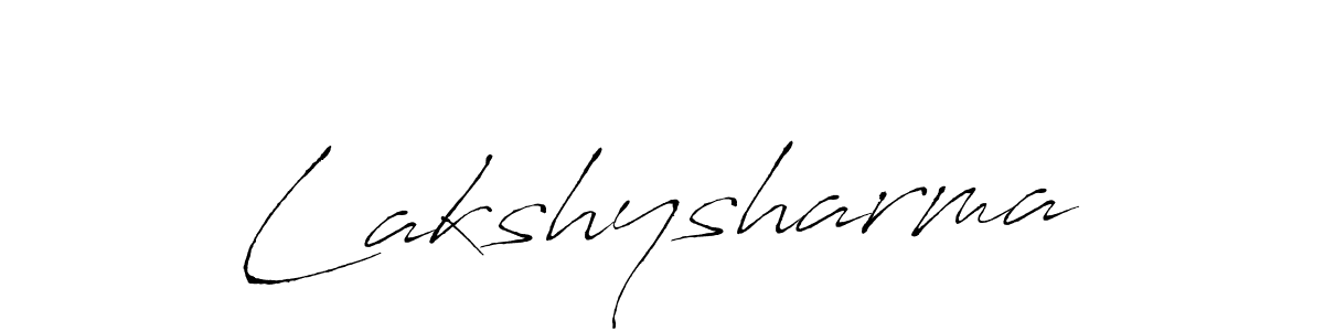 Use a signature maker to create a handwritten signature online. With this signature software, you can design (Antro_Vectra) your own signature for name Lakshysharma. Lakshysharma signature style 6 images and pictures png