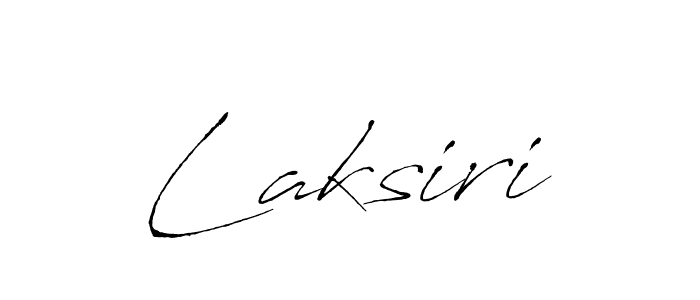 Use a signature maker to create a handwritten signature online. With this signature software, you can design (Antro_Vectra) your own signature for name Laksiri. Laksiri signature style 6 images and pictures png