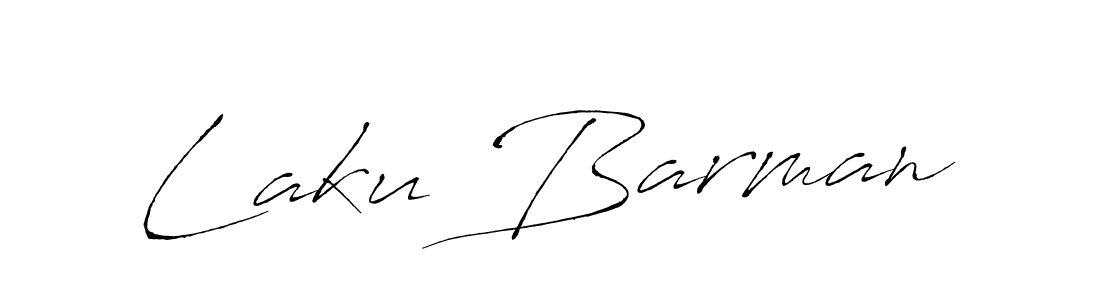Make a beautiful signature design for name Laku Barman. With this signature (Antro_Vectra) style, you can create a handwritten signature for free. Laku Barman signature style 6 images and pictures png