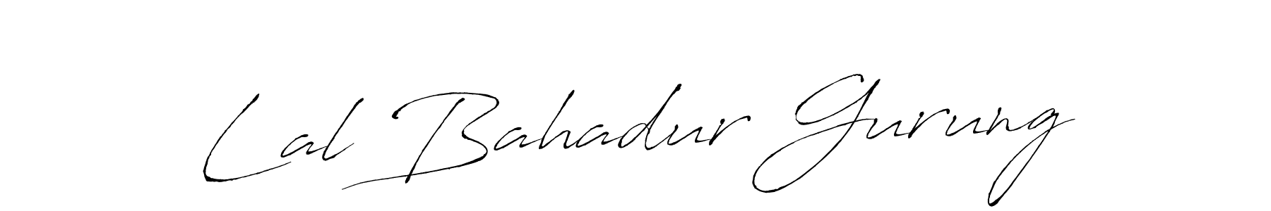 Create a beautiful signature design for name Lal Bahadur Gurung. With this signature (Antro_Vectra) fonts, you can make a handwritten signature for free. Lal Bahadur Gurung signature style 6 images and pictures png